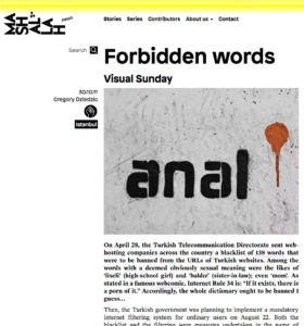 Mashallah New, 2011. Projet photographique sur une série de graffitis anti-censure à Istanbul.