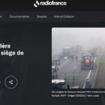 Publication le 29 janvier 2024 dans le site internet de Radio France sur le barrage des agricultureurs à Carbonne.