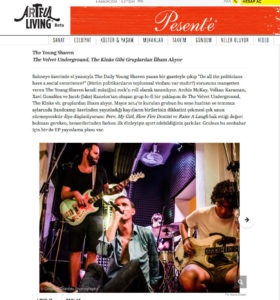 Couverture photo du groupe stanbouliote post-punk "The Young Shaven". Publication sur le site internet Artful Living le 13 septembre 2015. © Grégory Dziedzic Photography