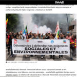 Publication le 16 juin 2024 dans le site hongrois d'opposition 444.hu sur les manifestations contre l'extrême-droite ayant suivi le résultat des élections européennes.